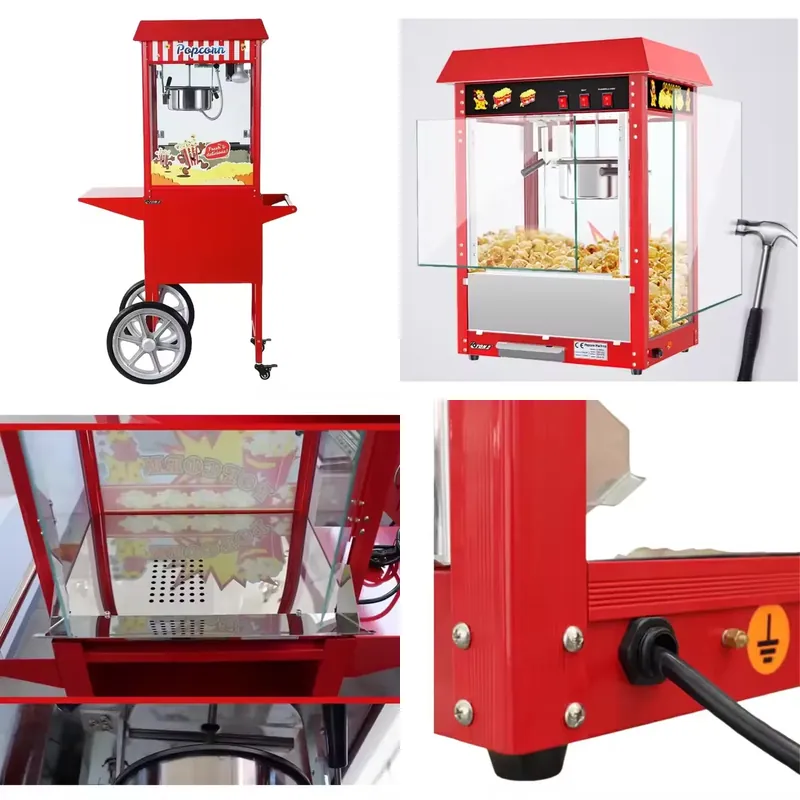 Popcorn Vending Machine - Heißluft-Popcornmaschine für Gewerbe - Industrieller Automatischer