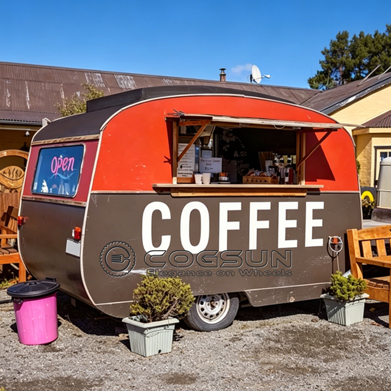 Hot Dog Vending Cart - COGSUN Neues Design Kommerzieller Mobiler Fast-Food-Truck