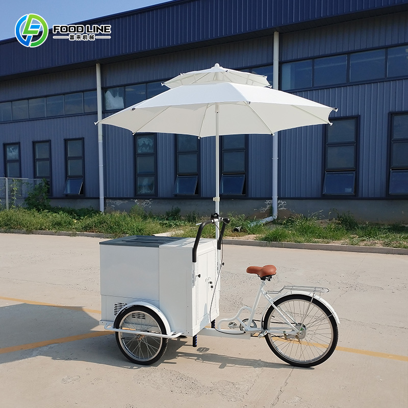Hot Dog Vending Cart - Maßgefertigtes Elektrisches Eisfahrrad für Draußen mit