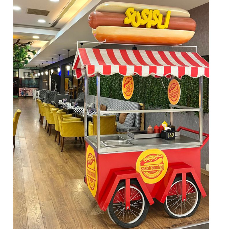 Hot Dog Vending Cart - Heißer Verkauf kundenspezifischer mobiler Imbisswagen aus